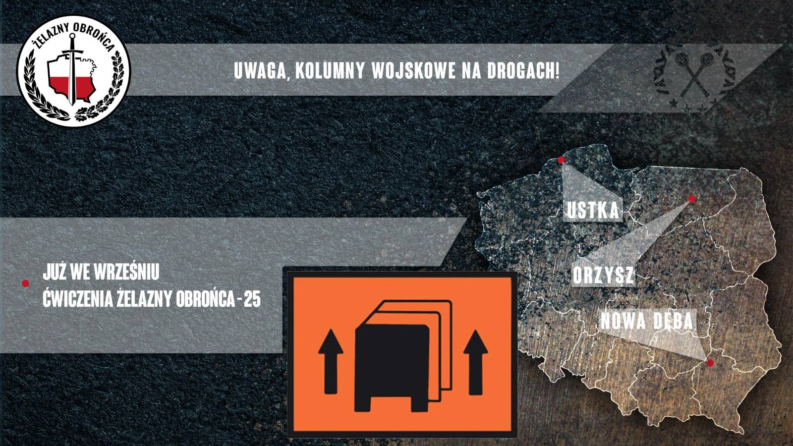 Kolumny wojska na drogach! Ruszają wielkie manewry „Żelazny Obrońca-25