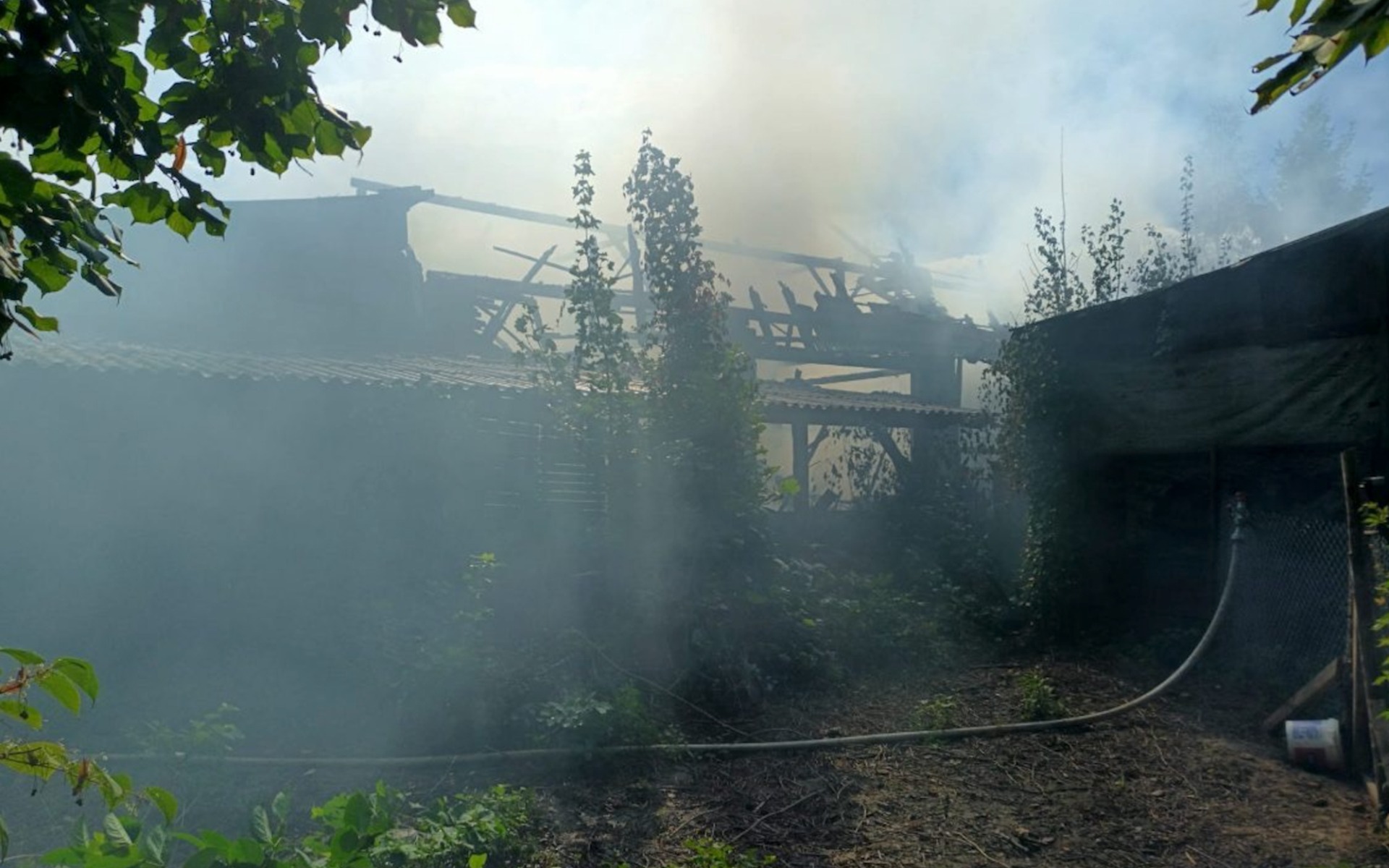 Pożar w Brzezince. Ponad 40 strażaków w akcji
