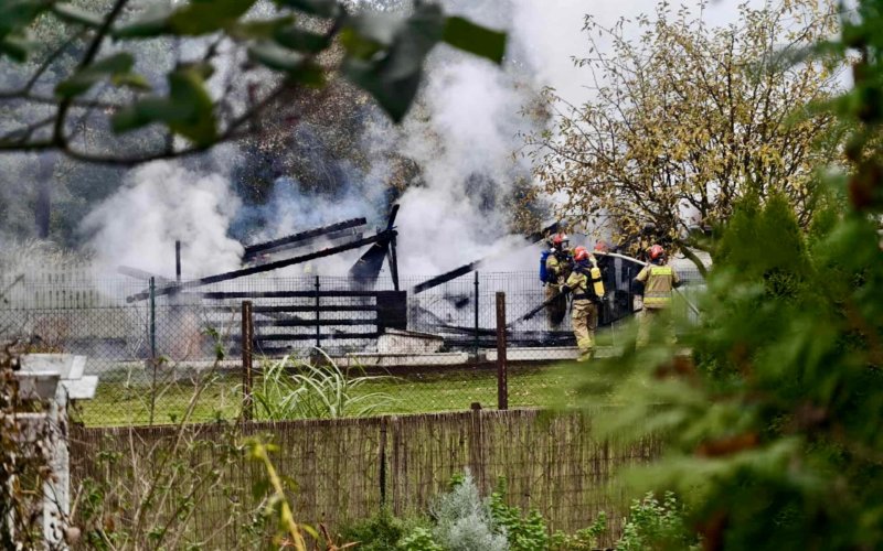Jedna osoba poszkodowana w pożarze w Oświęcimiu – FOTO