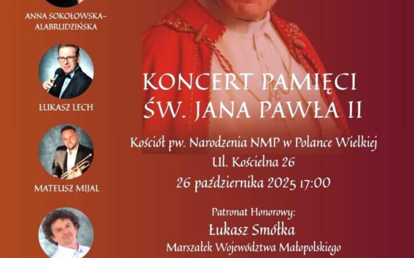 Jubileusz 700-lecia Polanki Wielkiej. Zaproszenie na koncert