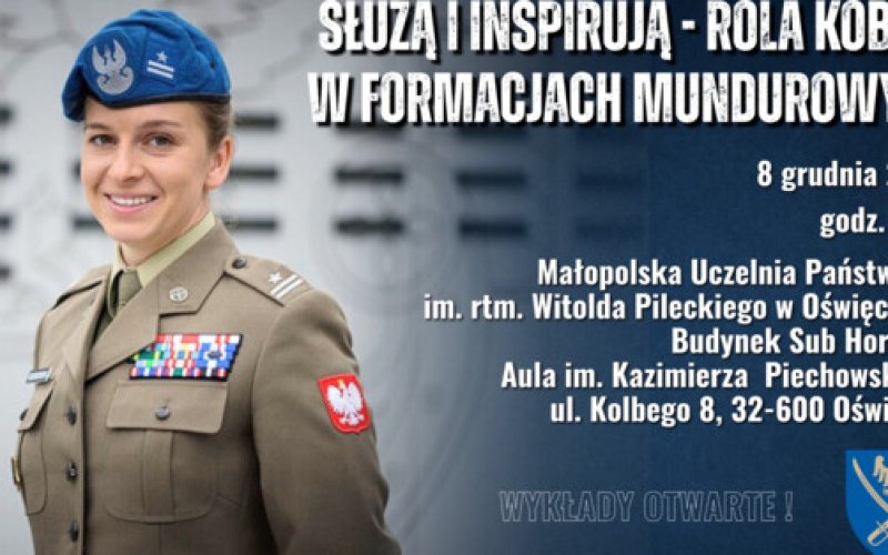 Kobiety w mundurach, seminarium na uczelni w Oświęcimiu