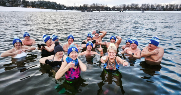 Sylwestrowe morsowanie na Krukach w Oświęcimiu - FOTO