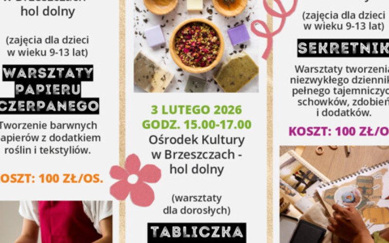 Ferie w Brzeszczach z warsztatami Agnieszki Mielec