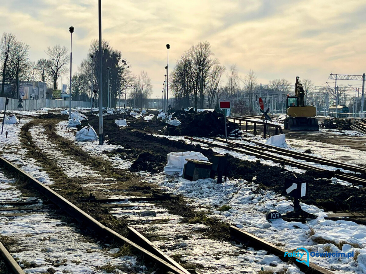 Ruszyła budowa zaplecza kolejowego w Oświęcimiu - FOTO