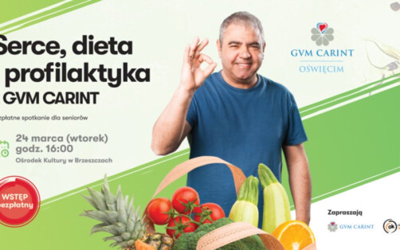 Serce, dieta i profilaktyka. Bezpłatne spotkanie dla seniorów w Brzeszczach