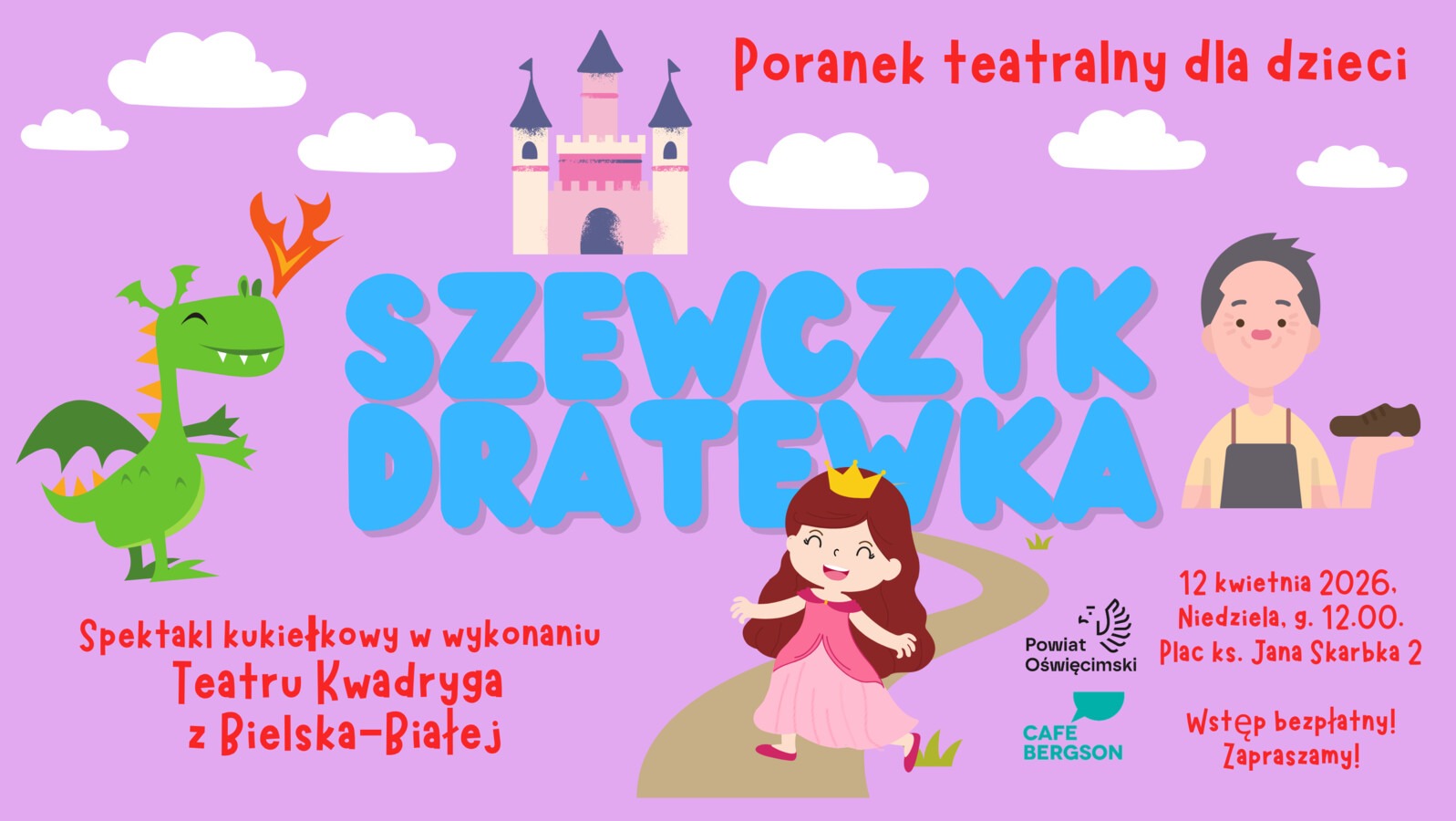 Poranek teatralny dla dzieci: SZEWCZYK DRATEWKA | Театральний ранок для дітей: ШЕВЧИК ДРАТЕВКА