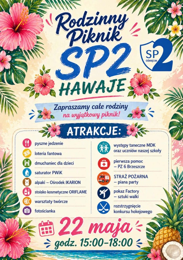 Przenieś się na Hawaje. Piknik w Dwójce