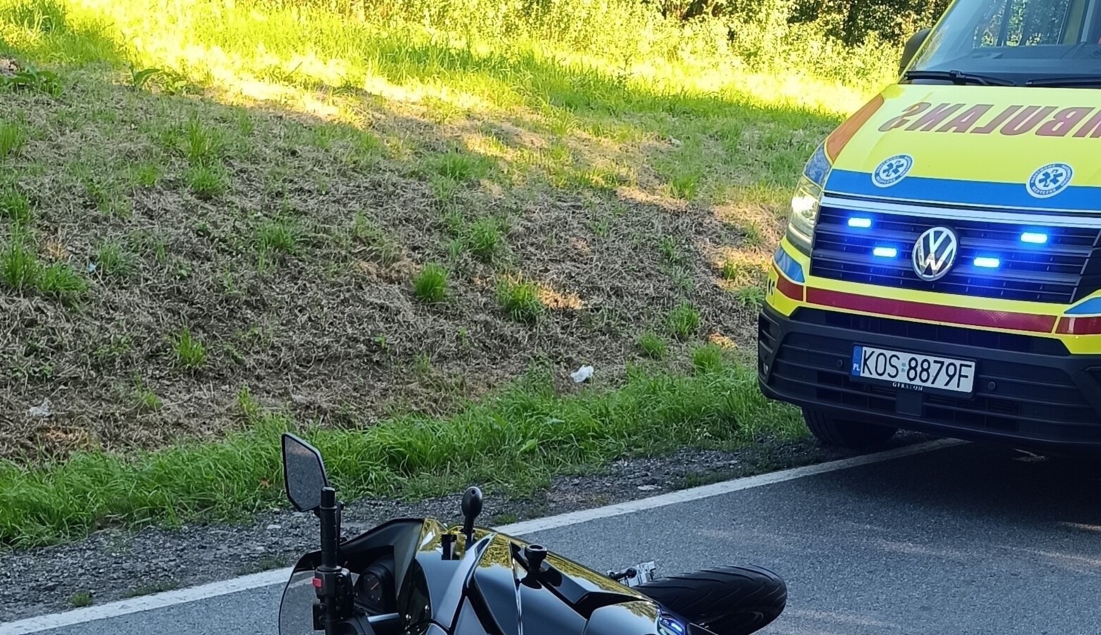 17-letni motocyklista trafił do szpitala