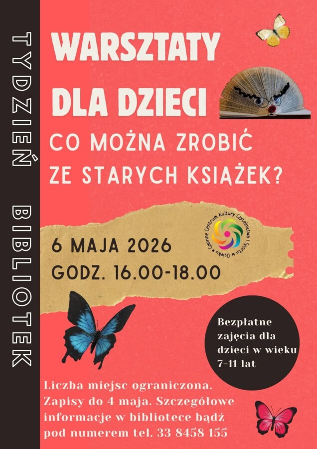 Warsztaty dla dzieci w bibliotece w Osieku