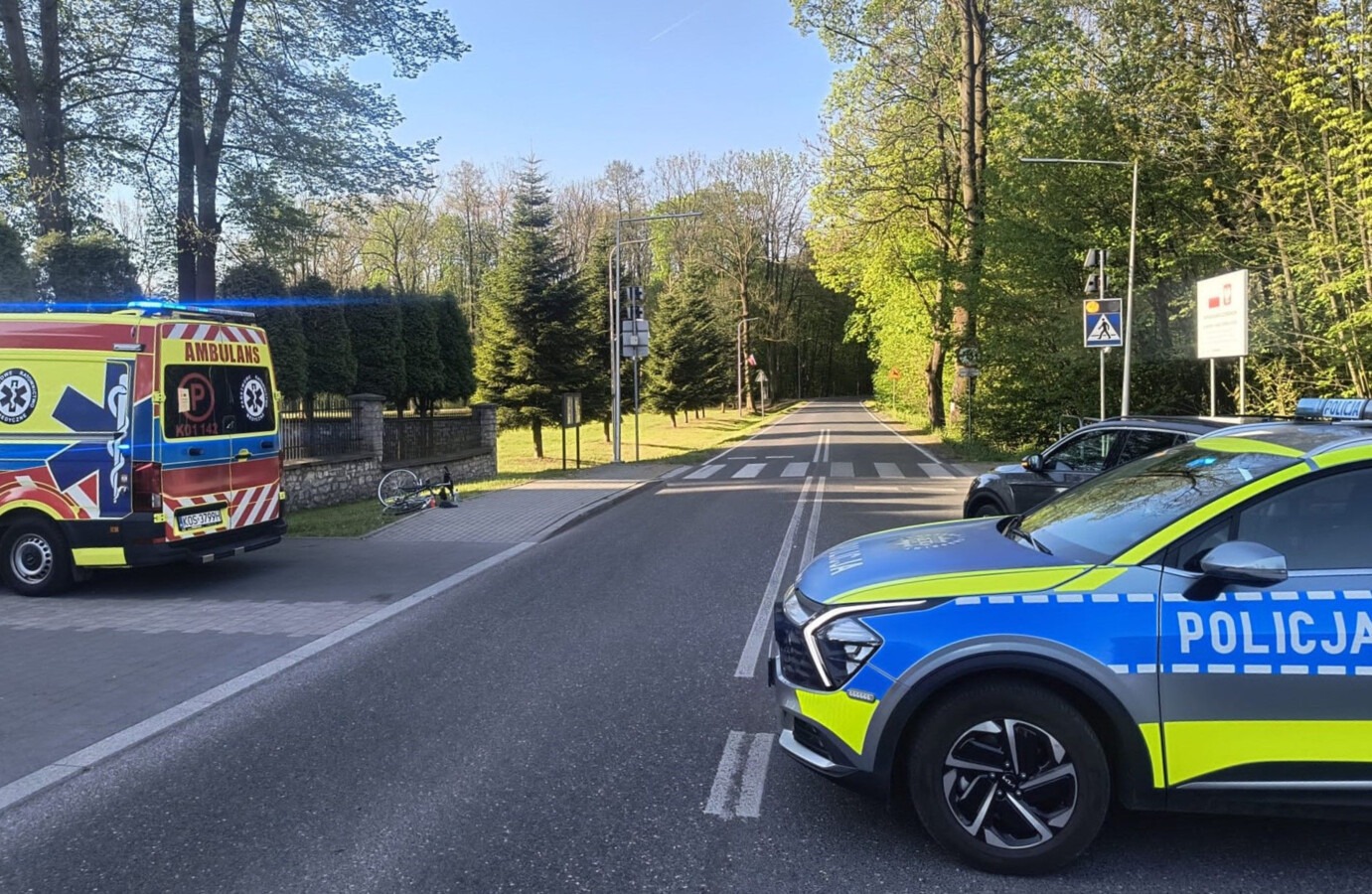 Wyjechał z podporządkowanej i potrącił rowerzystę