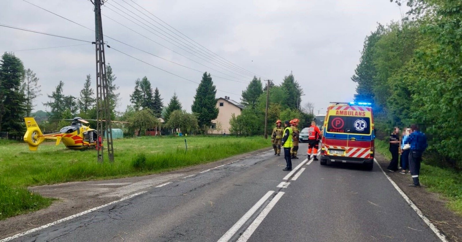 Potrącenie pieszego w Grojcu. Są utrudnienia - AKTUALIZACJA