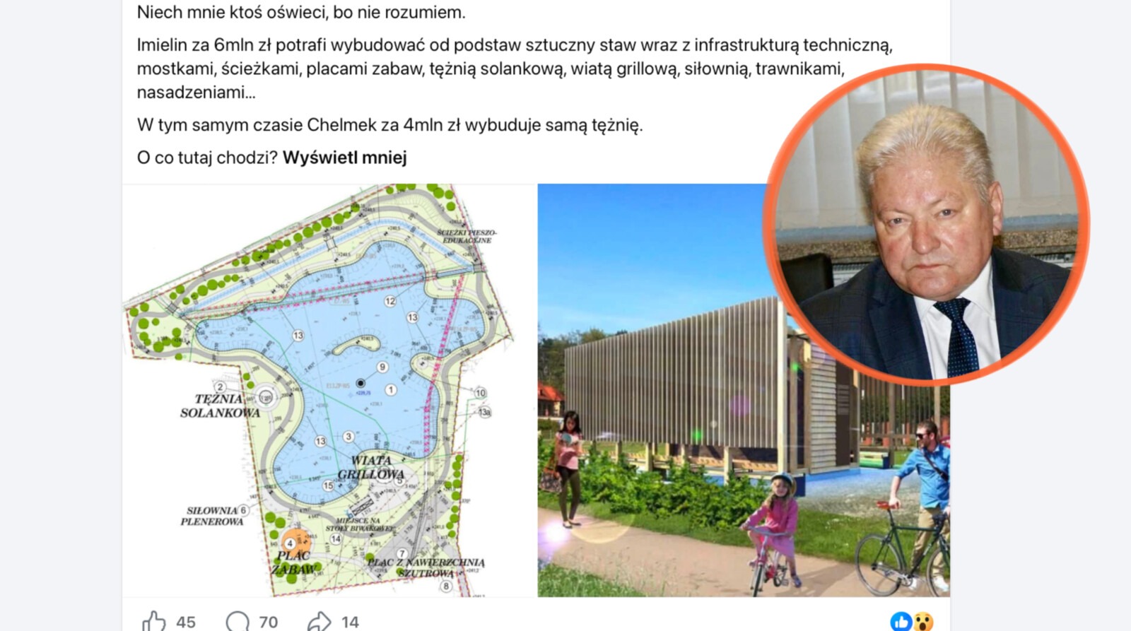 Koszt tężni czy całego parku? Spór w Chełmku