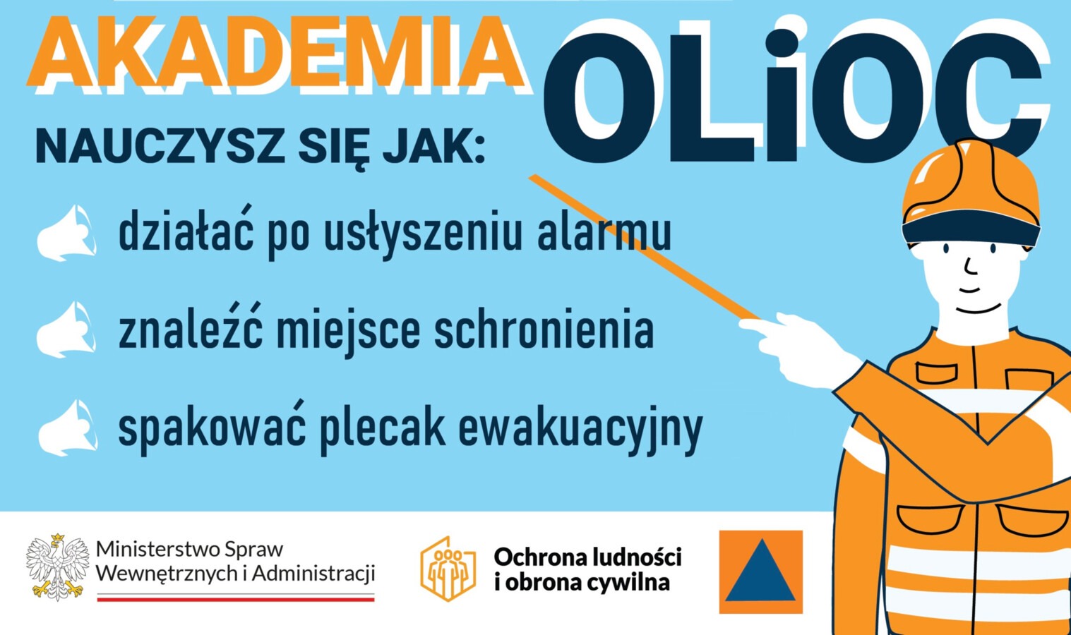 Syrena, komunikat, plecak. W weekend trening OLiOC