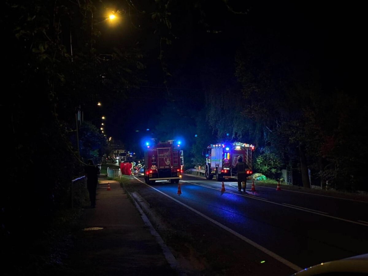 Wypadek motocyklisty w Bulowicach. DK52 zablokowana
