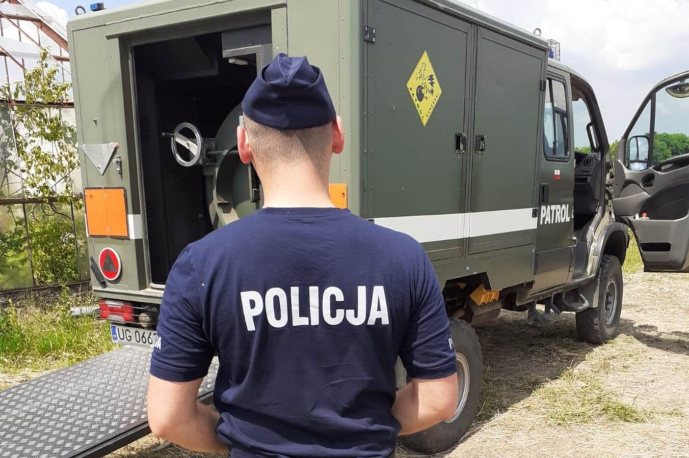 Mieszkaniec Brzezinki wykopał pociski z czasu II wojny światowej