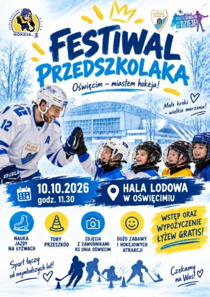 Przedszkolak na hokejowej tafli