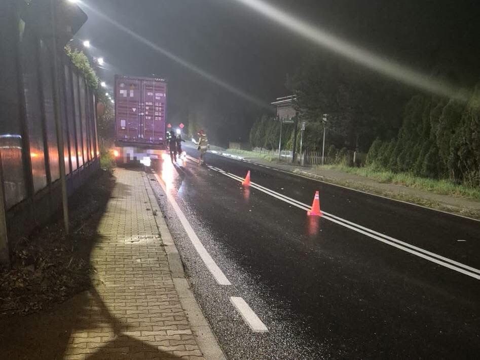 Dwie ciężarówki zderzyły się na ulicy Śląskiej