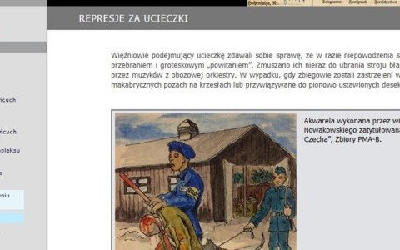 Ucieczki z KL Auschwitz w Internecie