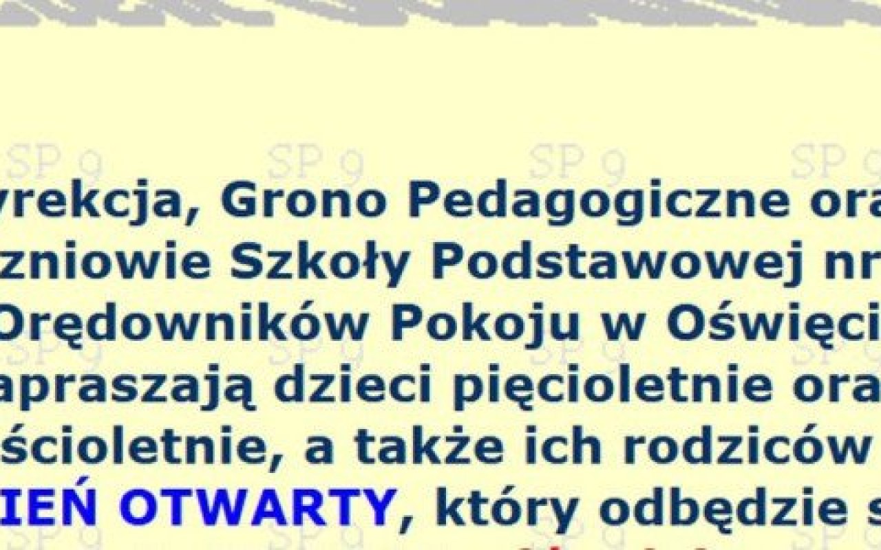 Oświęcimska dziewiątka zaprasza na Dzień Otwarty