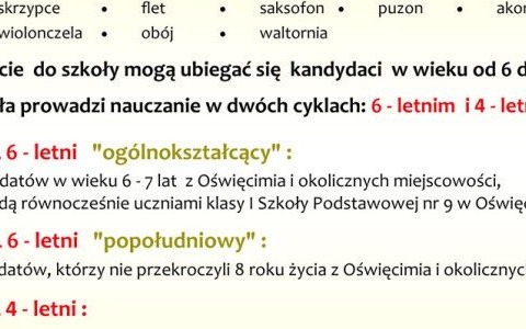 Szkoła muzyczna zaprasza do muzycznej przygody