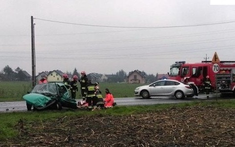 Wypadek na drodze Oświęcim – Zator. Trwa reanimacja rannego