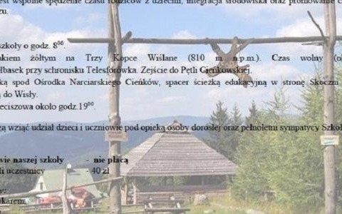 Rodzinny Rajd Górski na Trzy Kopce Wiślane