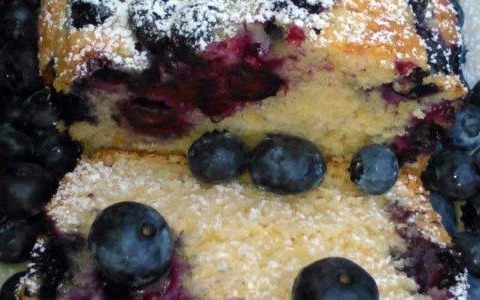 Szybkie ciasto z jagodami