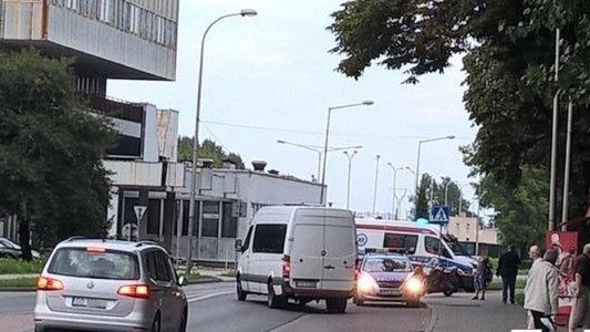 Zdarzenie drogowe koło Globu