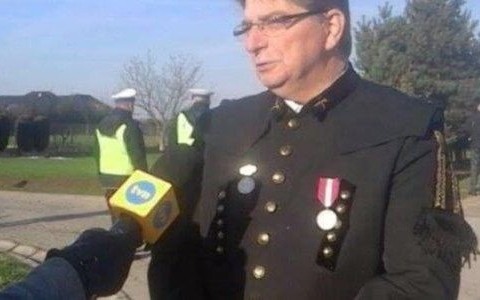 Górnicza pikieta przed domem Beaty Szydło