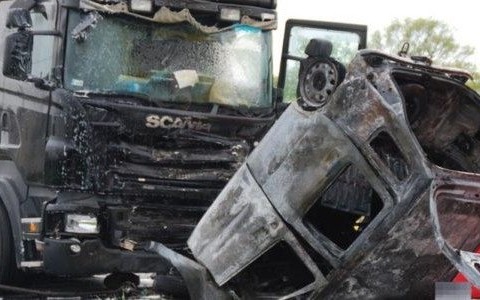 Tragiczny wypadek w Łękach. Spłonął 79-letni mężczyzna