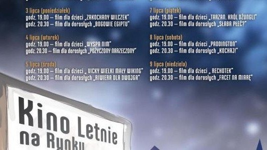 Kino Letnie czas start