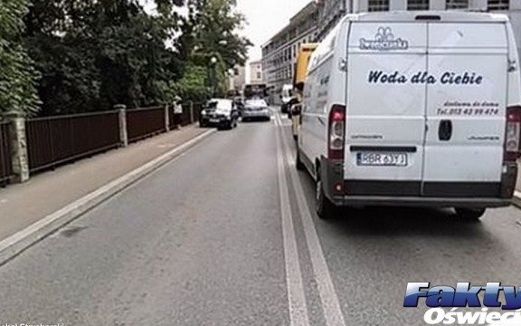 Wypadek na moście Piastowskim. Oświęcim w korkach – FOTO