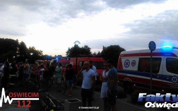 Akcja ratownicza na stawie w Osieku