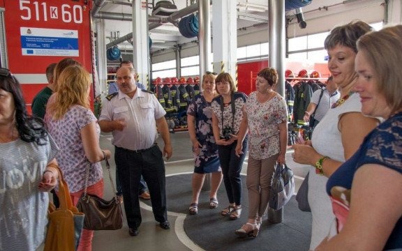 Ukraińska delegacja w powiecie