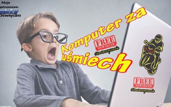 Komputer za uśmiech z Free Oświęcim i pod patronatem FO