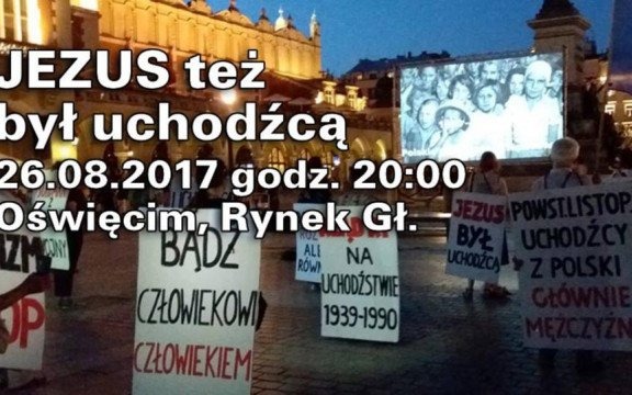„Jezus też był uchodźcą” – pokojowy protest w Oświęcimiu