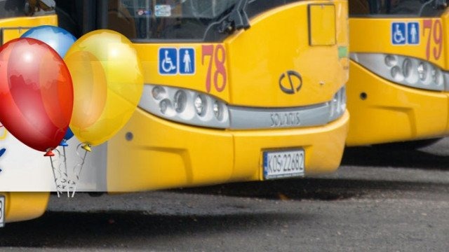 Urodzinowy autobus na Święto Miasta