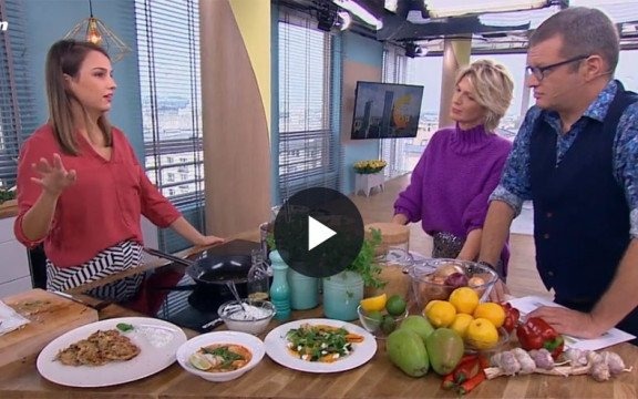 Placki z selera i zupa kokosowa, czyli Gaja Kuroń w kuchni