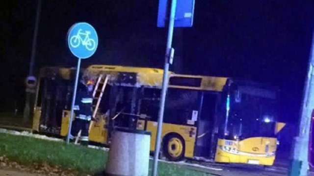 Płonął autobus MZK