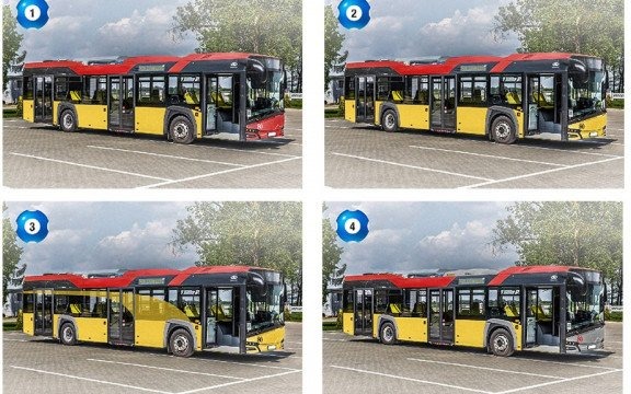 Wybierz kolor miejskiego autobusu