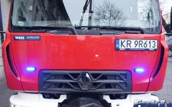 Nocny pożar domu w Nowej Wsi