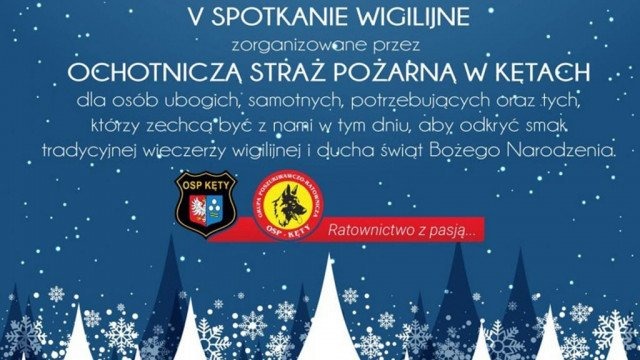 Wigilia dla potrzebujących na kęckim rynku