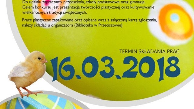 Konkurs plastyczny na kartkę wielkanocną