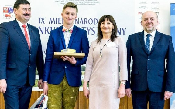 Igor Stoczek i Aleksandra Brusik na podium międzynarodowego konkursu