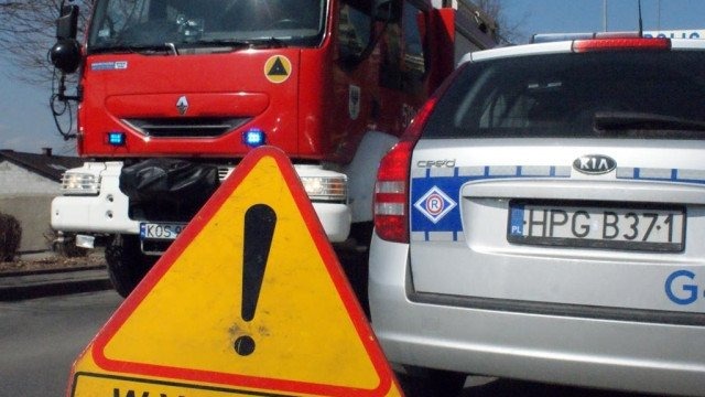 Potrącenie rowerzystki. Kierowca uciekł. Krajówka zablokowana