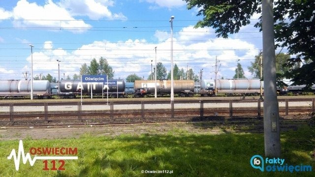 Zespół chemiczny przy cysternie na dworcu