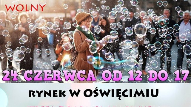 Dzień baniek mydlanych na rynku