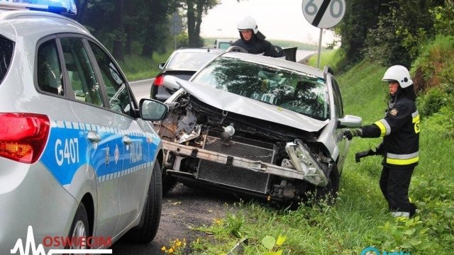 Dwa poślizgi na krajówce – FOTO