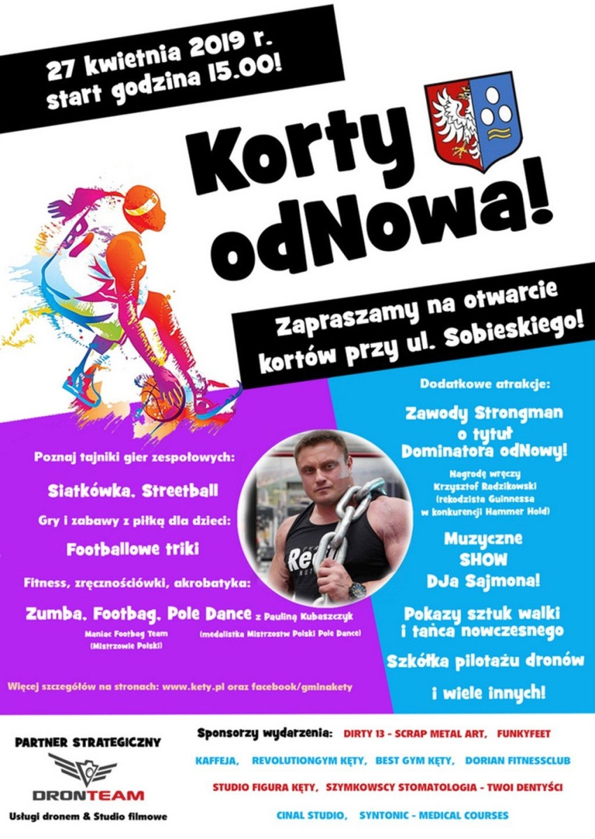 Wielkie otwarcie kęckich kortów – FILM