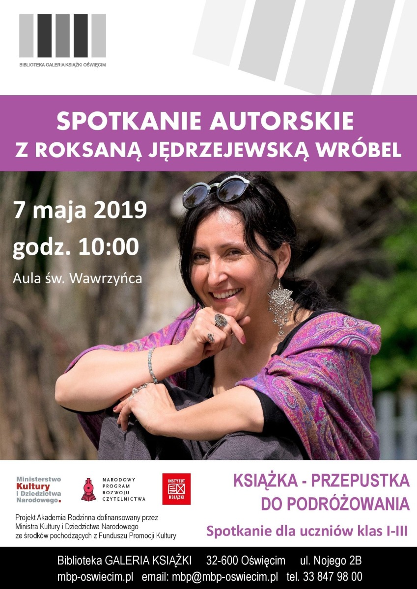 #Pisarz, czyli Tydzień Bibliotek z Roksaną Jędrzejwską-Wróbel